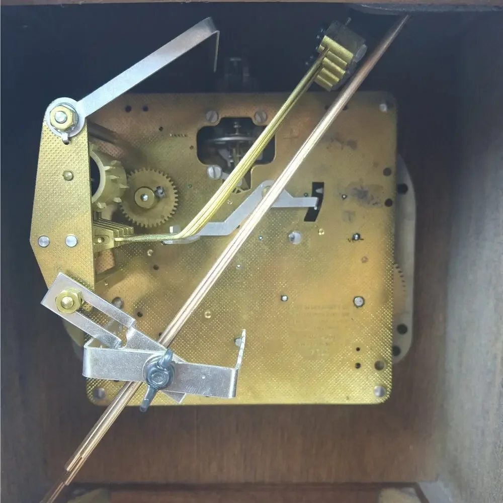 Vintage Seth Thomas Legacy 3W Mantel Clock Model 1314 German Movement Chime